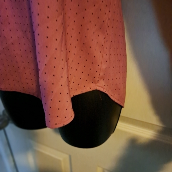 Loft polka Dot Blouse half button size MP - Picture 5 of 10